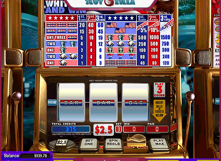 Red White and Win Slot